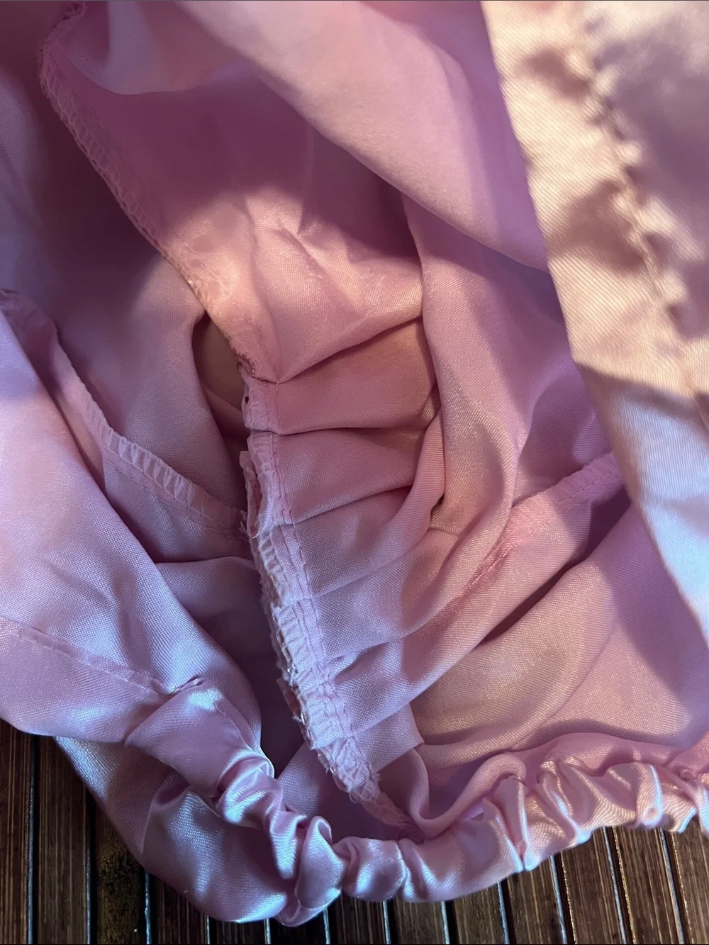 Satin Turban Headwrap in Shimmering Light Pink